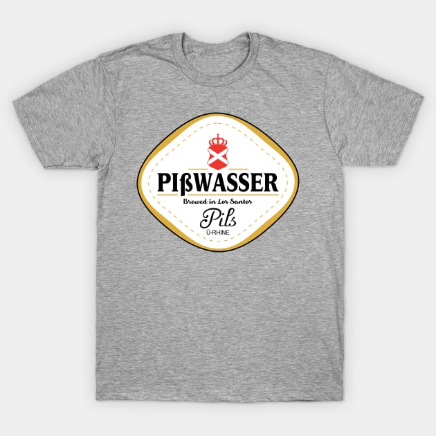 Pisswasser Beer - Brewed in Los Santos T-Shirt by MBK